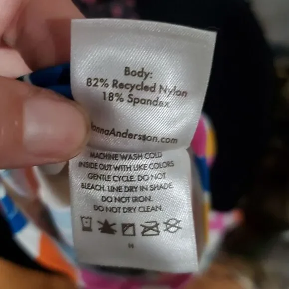 Hanna Andersson Print Rashguard Top in Colorful 70s Floral Size 12 - Picture 7 of 7